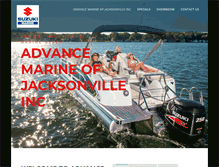 Tablet Screenshot of advancemarinesuzuki.com